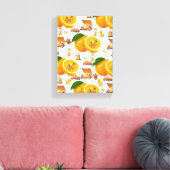 Impression sur toile étirée Oranges joyeuses  (Insitu(Salon))