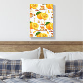 Impression sur toile étirée Oranges joyeuses  (Insitu(Chambre))
