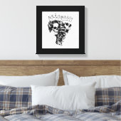 Impression sur toile étirée Royalty Made King & Qu (Insitu(Chambre))