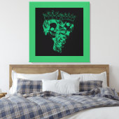 Impression sur toile étirée Royalty Made King & Qu (Insitu(Chambre))