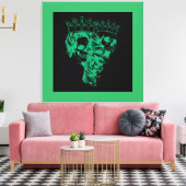 Impression sur toile étirée Royalty Made King & Qu (Insitu(Salon))