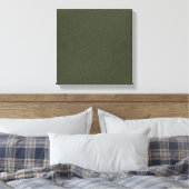 Impression sur toile étirée verte de mousse textur (Insitu(Chambre))