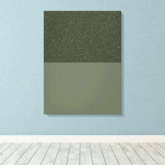 Impression sur toile étirée verte de mousse textur (Insitu (Plancher de Bois))