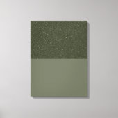 Impression sur toile étirée verte de mousse textur (Recto)