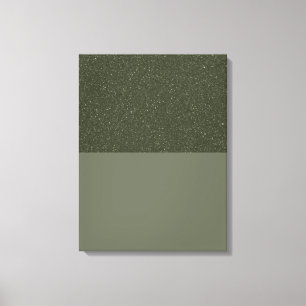 Impression sur toile étirée verte de mousse textur