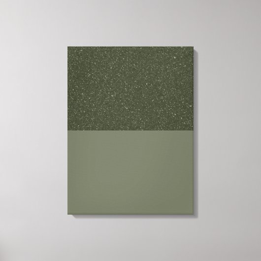 Impression sur toile étirée verte de mousse textur (Recto)