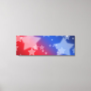 Impression sur toile étoiles patriotiques