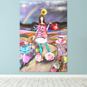Impression sur toile Fantasy Coffee Time (Insitu (Plancher de Bois))
