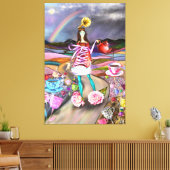 Impression sur toile Fantasy Coffee Time (Insitu(Salon))