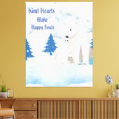 Impression sur toile Faune Arctique Ours Polaire e (Insitu(Salon))