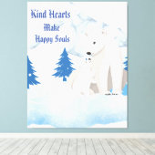 Impression sur toile Faune Arctique Ours Polaire e (Insitu (Plancher de Bois))