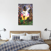 Impression sur toile Femme dans la nature (Insitu(Chambre))