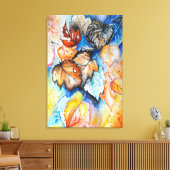 Impression sur toile Feuilles d'automne - Peinture (Insitu(Salon))