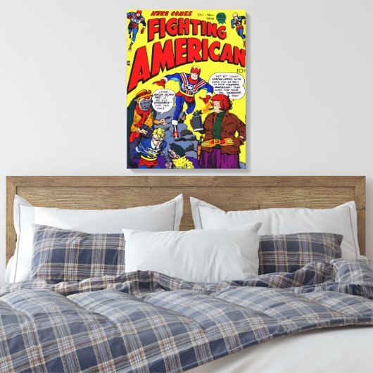Impression sur toile 'Fighting American' des année (Insitu(Chambre))