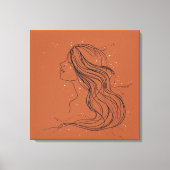Impression sur toile Fille Abstraite – Moderne Min (Recto)
