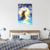 Impression sur toile Fille et Oiseau Liberté - Pei (Insitu(Chambre))