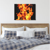 Impression sur toile Flames Stretched (Insitu(Chambre))