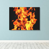 Impression sur toile Flames Stretched (Insitu (Plancher de Bois))