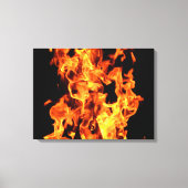 Impression sur toile Flames Stretched (Recto)
