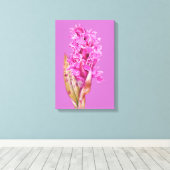 Impression sur toile fleur d'art orchidée violet r (Insitu (Plancher de Bois))