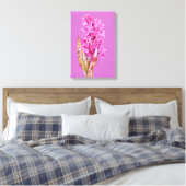 Impression sur toile fleur d'art orchidée violet r (Insitu(Chambre))