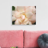 Impression sur toile Fleur de Begonia blanc (Insitu(Salon))