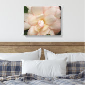 Impression sur toile Fleur de Begonia blanc (Insitu(Chambre))