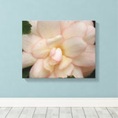 Impression sur toile Fleur de Begonia blanc (Insitu (Plancher de Bois))