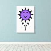 Impression sur toile Fleur Méchante Kawaii Goth Ha (Insitu (Plancher de Bois))