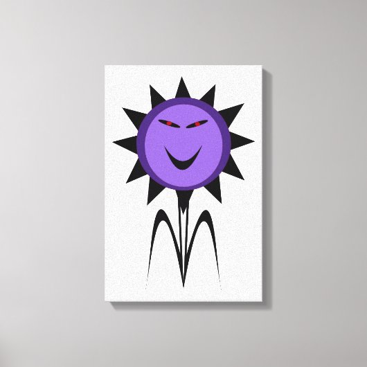 Impression sur toile Fleur Méchante Kawaii Goth Ha (Recto)