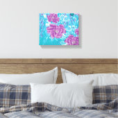 Impression sur toile florale côtière de luxe (Insitu(Chambre))