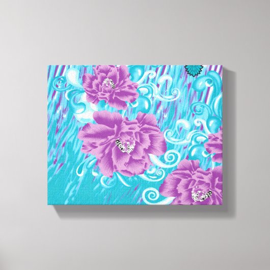 Impression sur toile florale côtière de luxe (Recto)