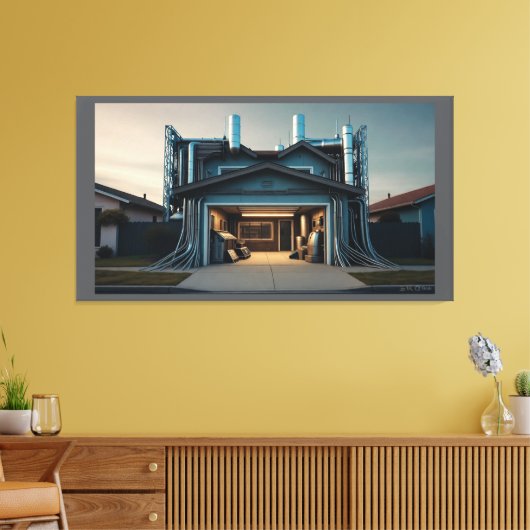 Impression sur toile Garage Tech Upgrade (Insitu(Salon))