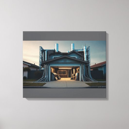 Impression sur toile Garage Tech Upgrade (Recto)
