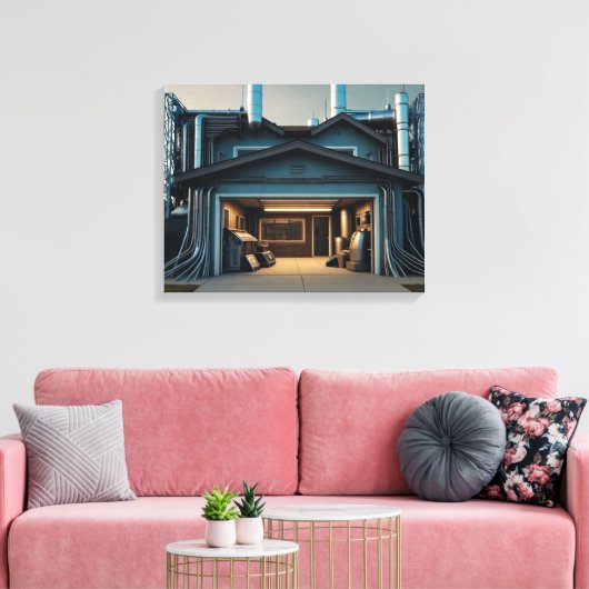Impression sur toile Garage Tech Upgrade (Insitu(Salon))
