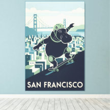 Impression sur toile géniale de San Francisco dans