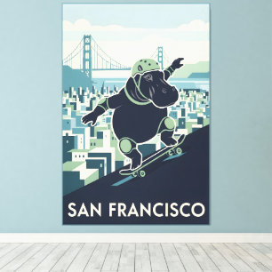 Impression sur toile géniale de San Francisco dans