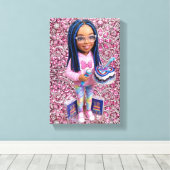 Impression sur toile Glam Doll (Insitu (Plancher de Bois))