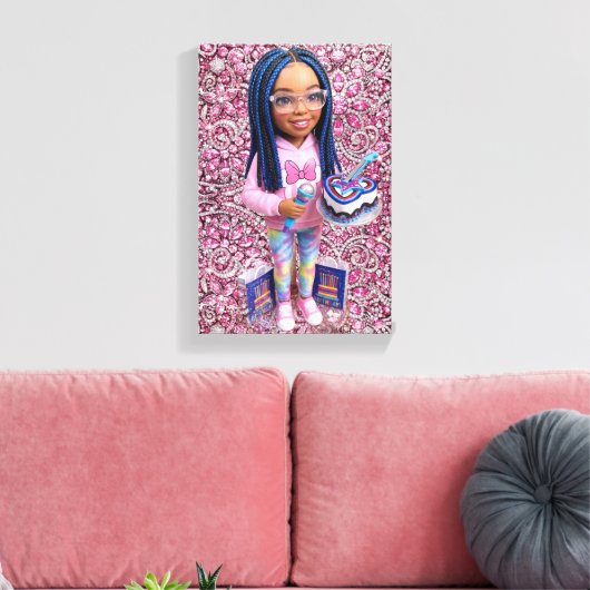 Impression sur toile Glam Doll (Insitu(Salon))