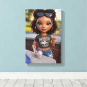 Impression sur toile Glam Doll (Insitu (Plancher de Bois))