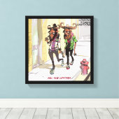 Impression sur toile Gnu Age Hipsters drôle de Ric (Insitu (Plancher de Bois))