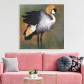 Impression sur toile Grue couronnée grise (Insitu(Salon))