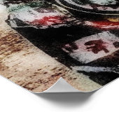 Impression sur toile grunge d'Amarillo (Coin)