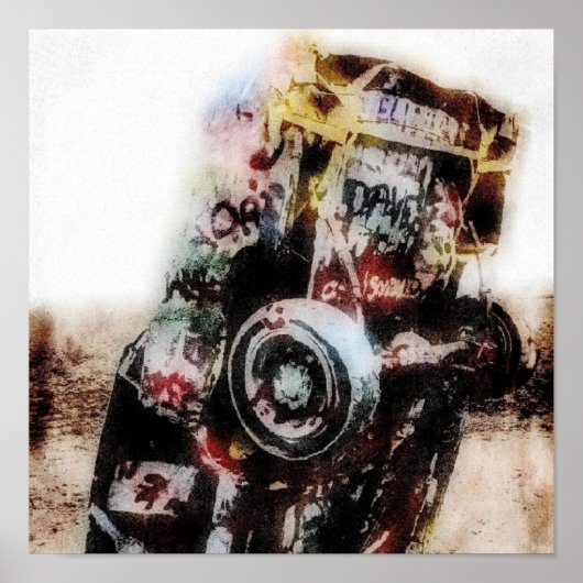 Impression sur toile grunge d'Amarillo (Devant)