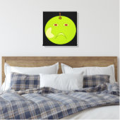 Impression sur toile Halloween d'une pomme maléfiq (Insitu(Chambre))