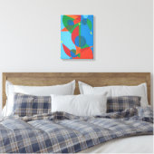 Impression sur toile Harmony Blue Abstrait (Insitu(Chambre))