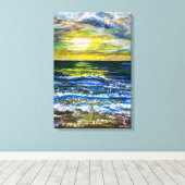 Impression sur toile - Humeurs de coucher de solei (Insitu (Plancher de Bois))