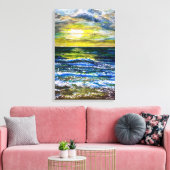 Impression sur toile - Humeurs de coucher de solei (Insitu(Salon))