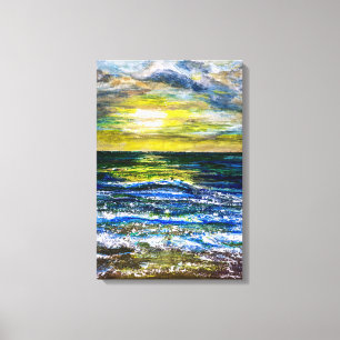 Impression sur toile - Humeurs de coucher de solei