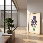 Impression sur toile Iris Bohème Vintage
